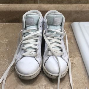 white Nikes sneakers